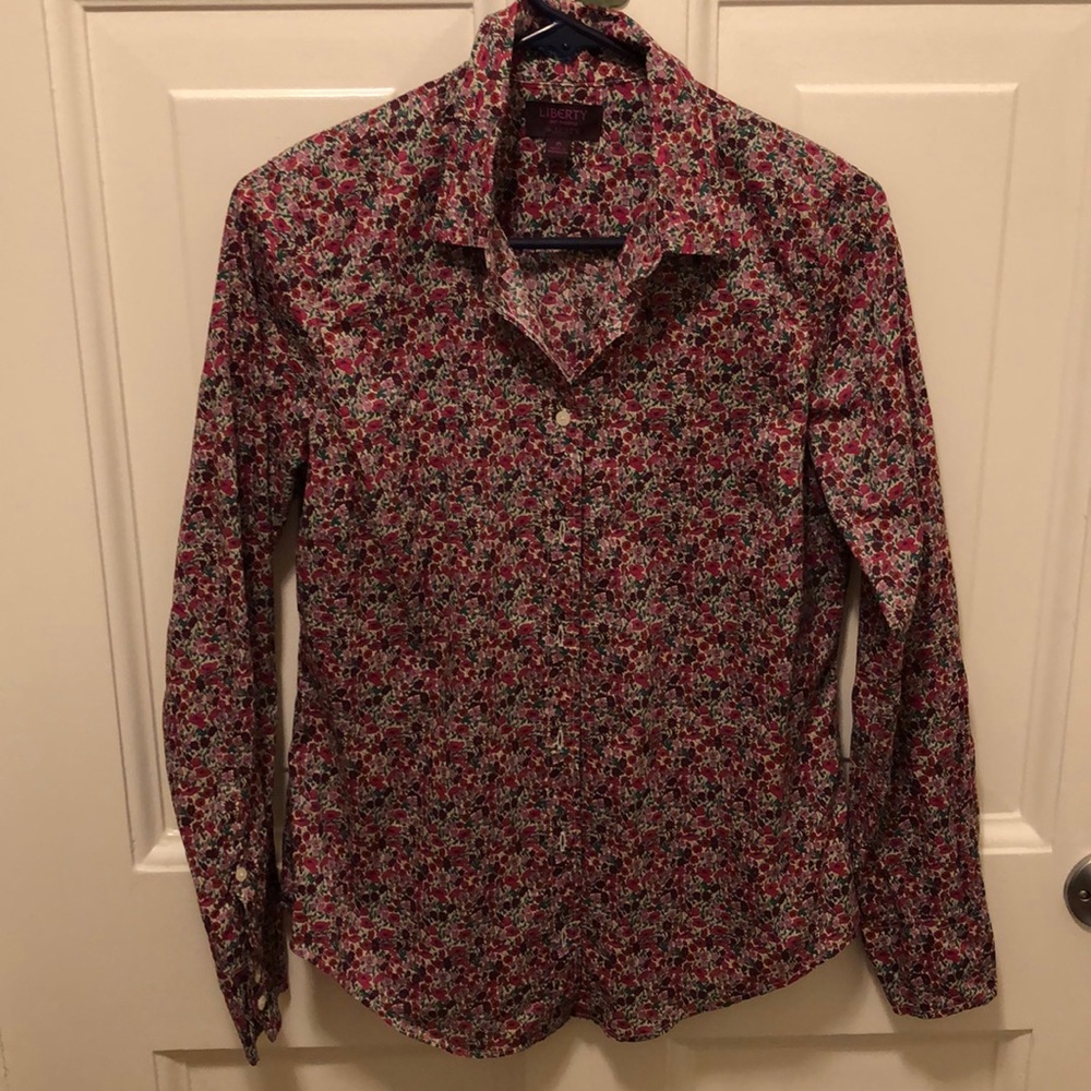 Liberty of London x J. Crew Collared Shirt Flowers